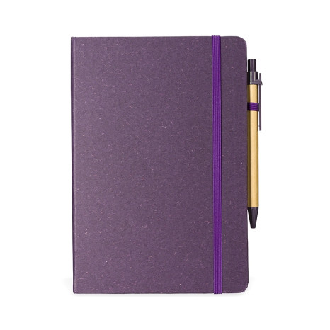 Caderneta Fibra de Arroz com Caneta Personalizada