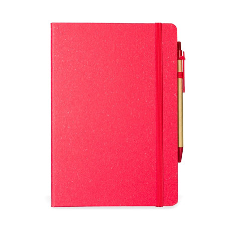 Caderneta Fibra de Arroz com Caneta Personalizada