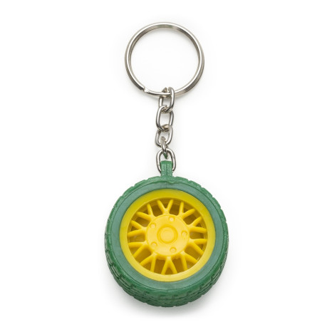 Chaveiro Plástico Formato de Pneu Personalizado Para Brindes