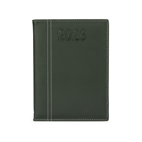 Agenda Diária Couro Sintético Personalizada 2025