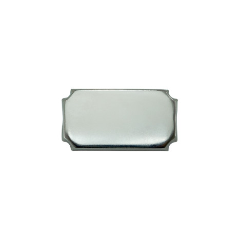 Plaquinha para gravação em metal  com logotipo