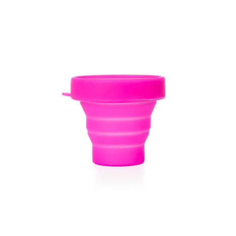 Copo Retrátil de Silicone Personalizado Para Outubro Rosa
