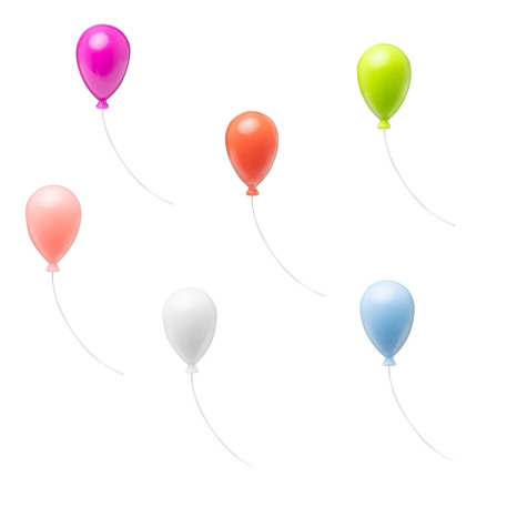 Imã decorativo balão 6 peças para brinde