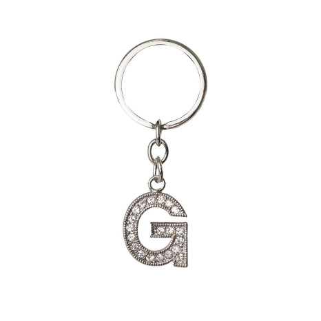 Chaveiro de metal letra g promocional