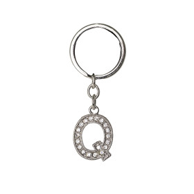 Chaveiro de metal letra q personalizado