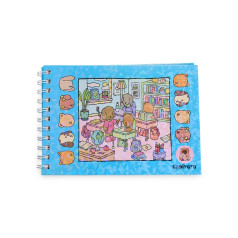 Caderno para colorir desenho animado para brinde