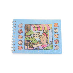 Caderno para colorir capivara com logotipo