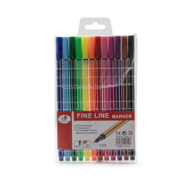 Kit canetinhas coloridas com 12 com logotipo