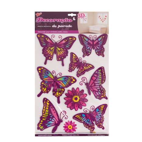 Adesivo decorativo borboletas  promocional