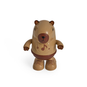 Capivara musical com logotipo