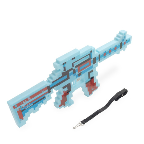 Arma plástica de brinquedo com logotipo