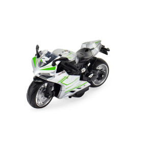 Moto esportiva miniatura promocional