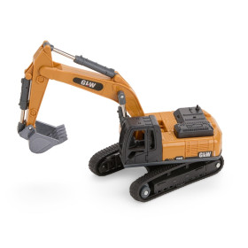 Trator escavadeira miniatura com logotipo