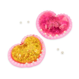 Coração apertável antiestresse com logotipo