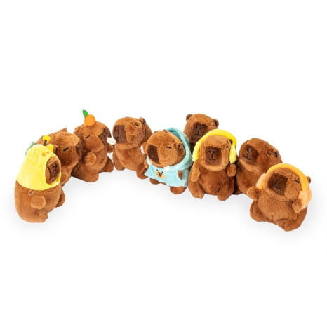 Chaveiro capivara pelúcia promocional