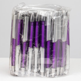 Pacote com 50 pçs caneta plástica com logotipo