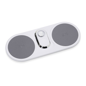 Base dual carregador indução com logotipo