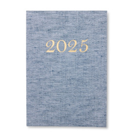 Agenda diária 2025 linho para brinde