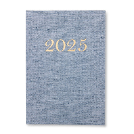 Agenda diária 2025 linho para brinde