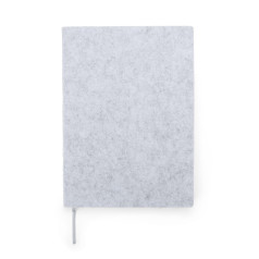 Caderno a5 feltro com logotipo