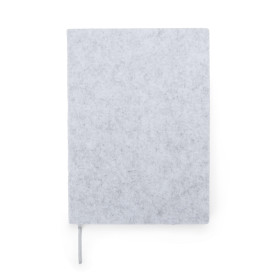 Caderno a5 feltro com logotipo