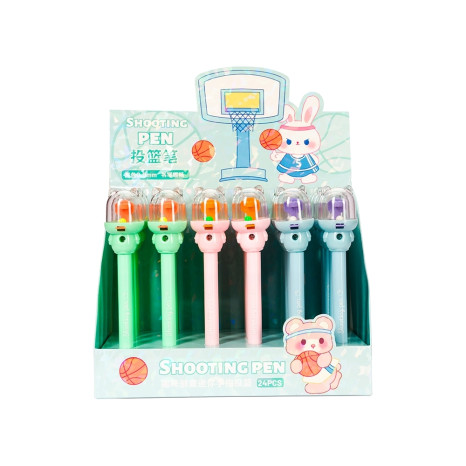 Caneta plástica basquete para brinde
