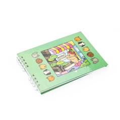 Caderno para colorir desenho animado para empresas