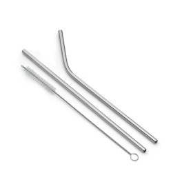 Conjunto de canudos com limpador para brinde