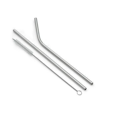 Conjunto de canudos com limpador para brinde