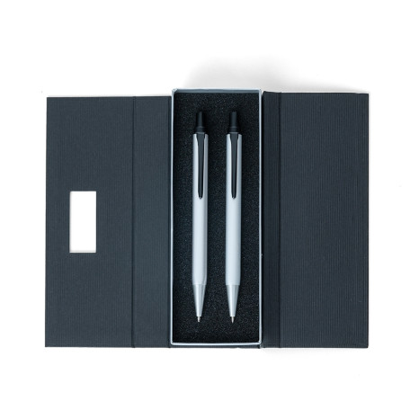Conjunto caneta e lapiseira metal para empresas