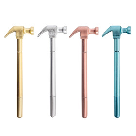 Caneta plástica martelo com logotipo