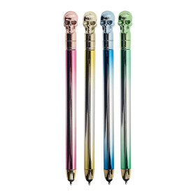 Caneta plástica caveira para brinde