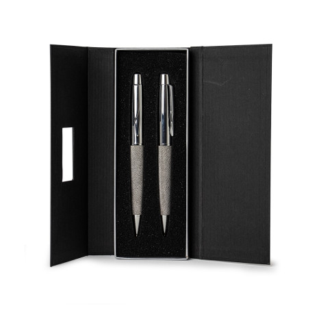 Conjunto caneta e lapiseira metal para empresas