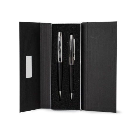 Conjunto caneta e lapiseira metal para empresas