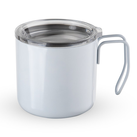 Caneca inox parede dupla 350ml para empresas
