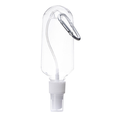 Frasco spray 100 ml com mosquetão  personalizado