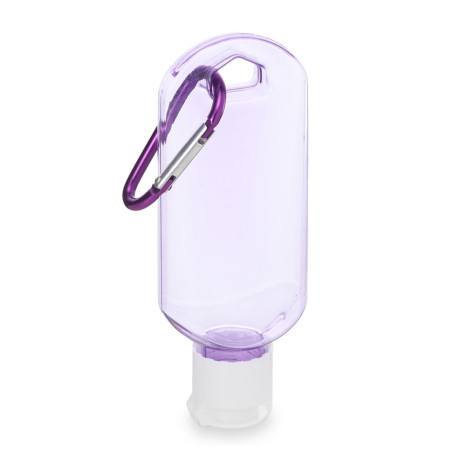 Frasco 55ml com mosquetão  para empresas