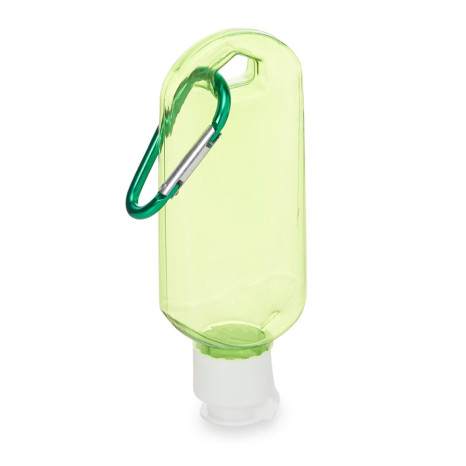 Frasco 55ml com mosquetão  para empresas